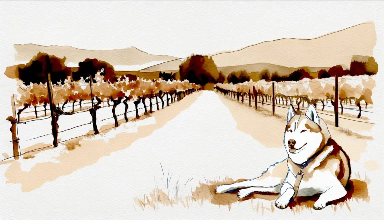 AI generated sketch for Cass Winery