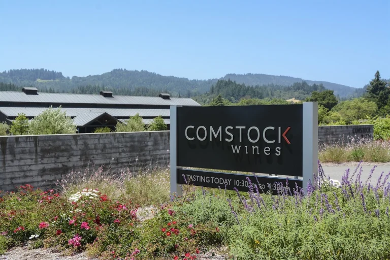 Comstock Wines, a dog-friendly winery in Healdsburg, California