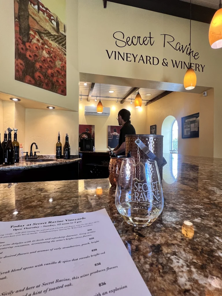 Secret Ravine, a dog-friendly winery in Loomis, California